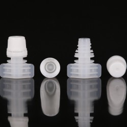 Top selling 6mm cosmetic sachet spout and cap